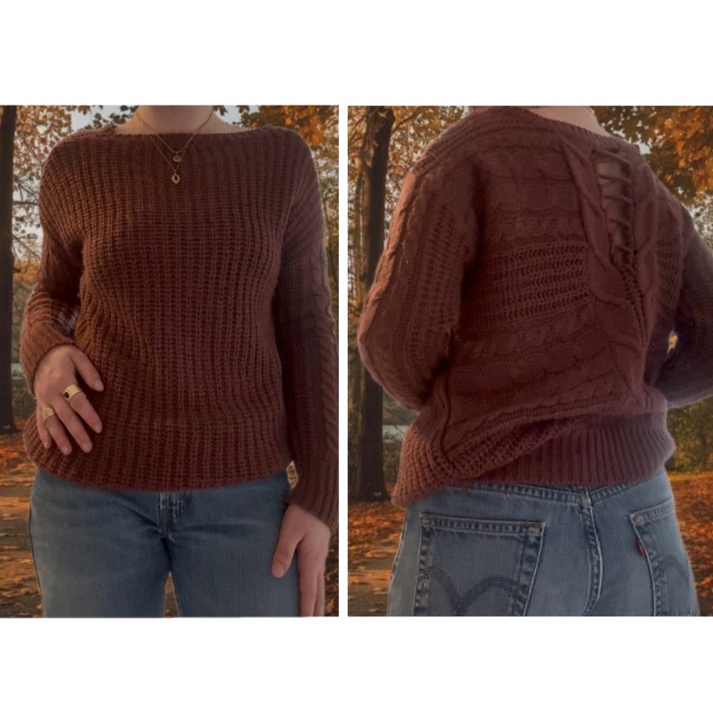 Rusty Brown / Maroon Sweater
